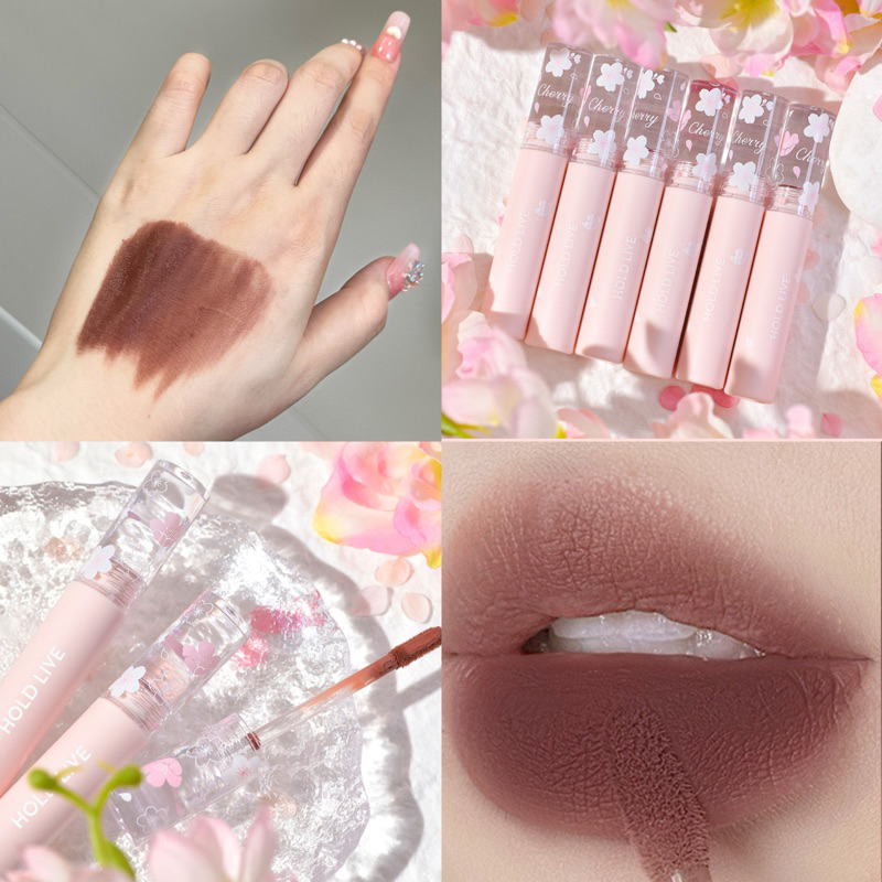 Son kem Hold Live Sakura siêu mềm mịn nắp hoa anh đào xinh xắn