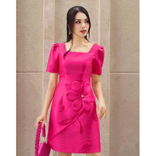 Đầm hoa 3D tafta tiểu thư thiết kế cao cấp - Angel V