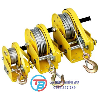 Tời quay tay nhiều tải trọng - Cáp thép giá sỉ Thái Bình Vina