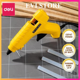  Súng bắn keo nến Silicon Deli 60W EA50161   Súng bắn keo Deli 50161 nhỏ gọn dễ sử dụng 