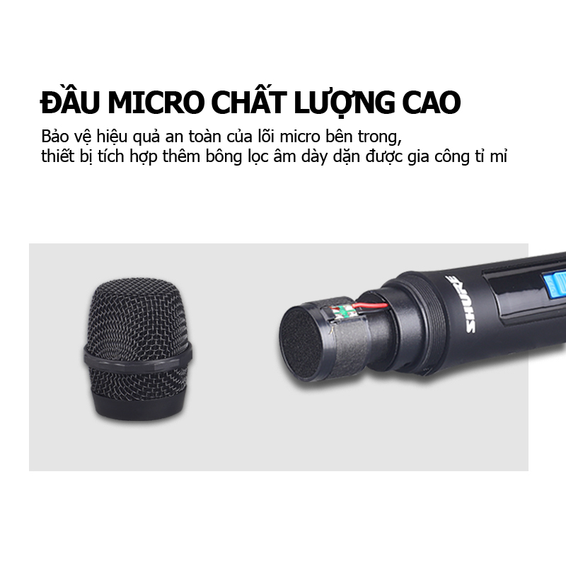Micro không dây cao cấpBLX84 microphone wireless,micro hát karaoke không dây chống hú