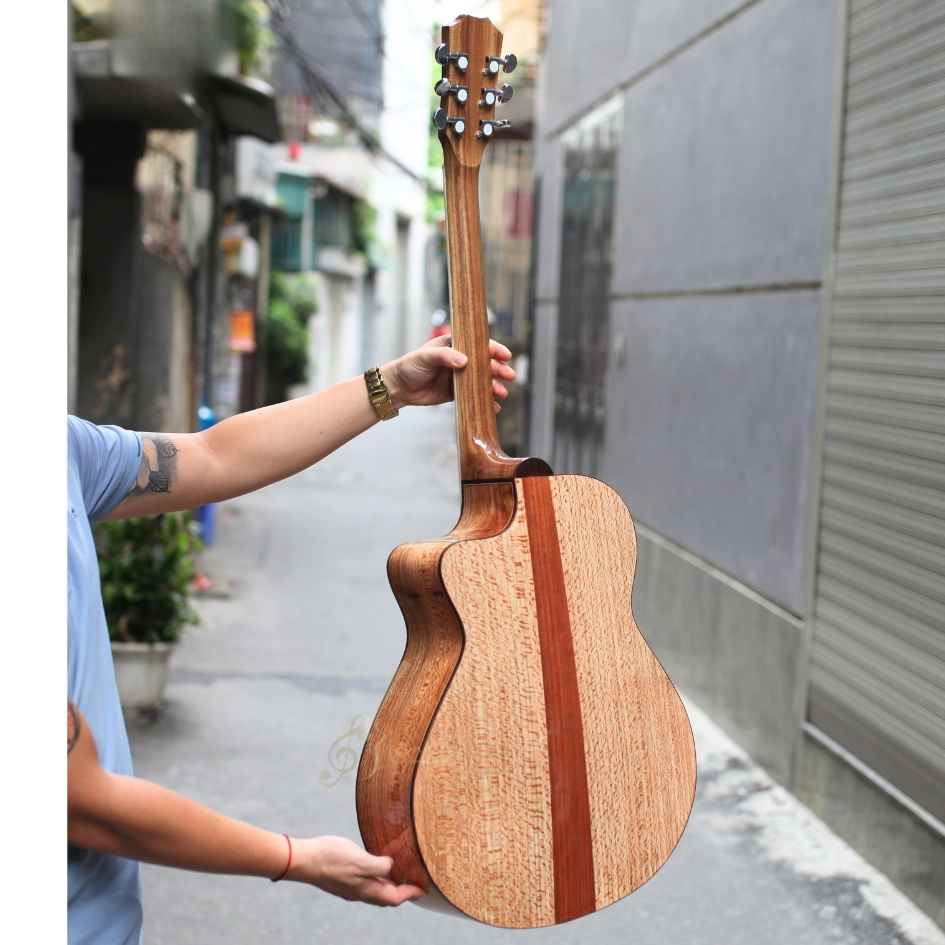 Đàn Guitar Acoustic Vinaguitar VG-SP1 Gỗ Sồi Nguyên Tấm - Tặng 12 Phụ Kiện