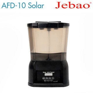 Máy cho cá ăn tự động Jebao AFD 10 solar tặng pin chạy bằng năng lượng mặt trời