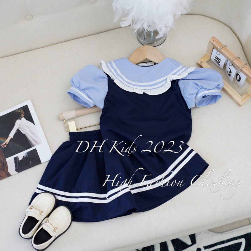 Bộ học sinh thỏ xinh yêu cho bé gái