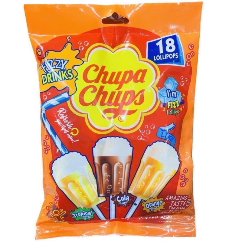 Chupa Chups Fizzy drinks 18 lollipops