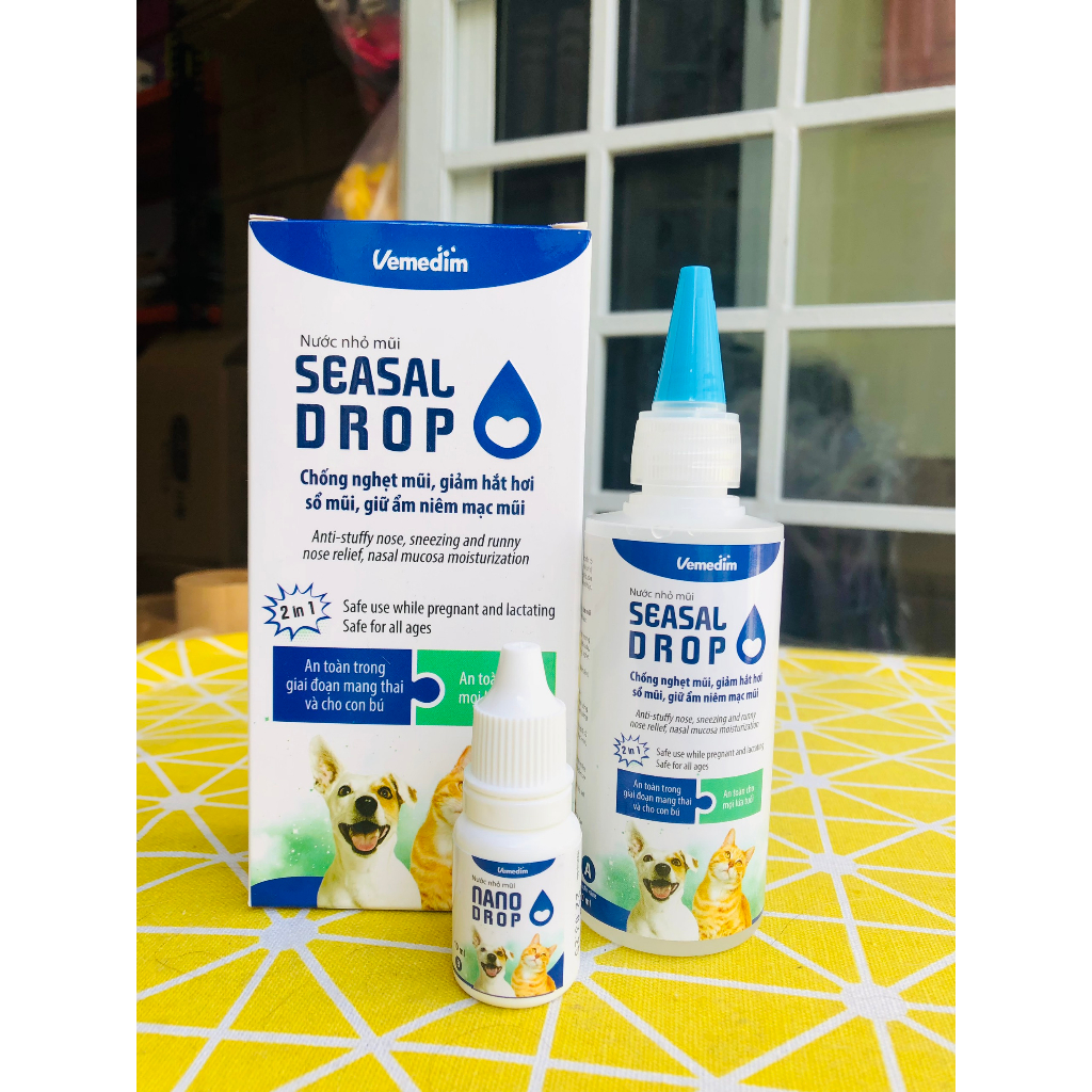 Nước nhỏ mũi chó mèo Vemedim Seasal Drop
