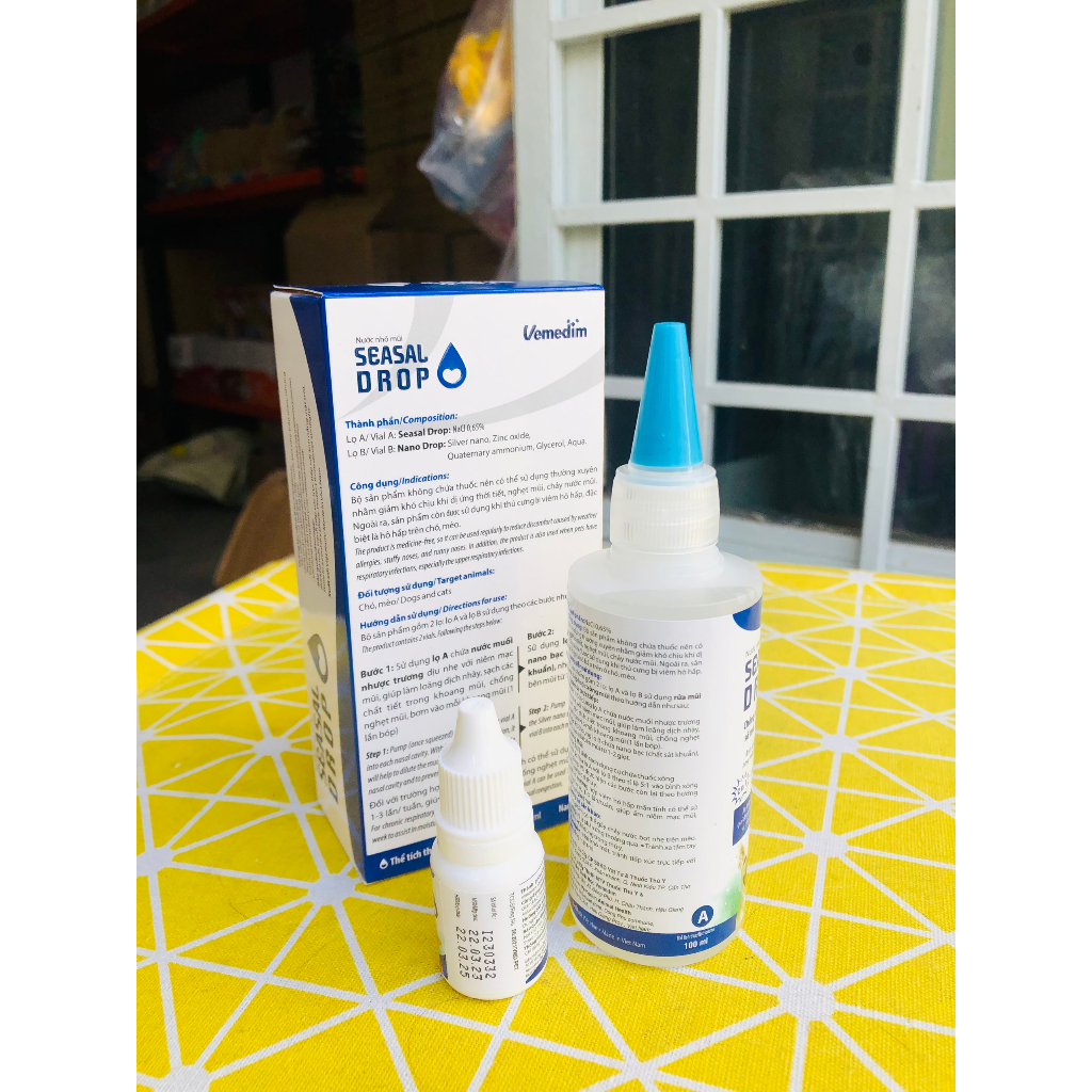 Nước nhỏ mũi chó mèo Vemedim Seasal Drop