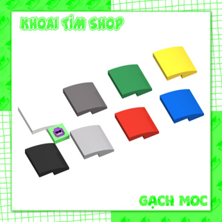 COMBO 5 Part Dốc Cong 2x2 - Phụ Kiện Gạch MOC Tương Thích 15068