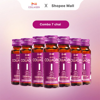 Combo 7 chai nước uống HD Collagen Drink 2 in 1 (Collagen + NMN)