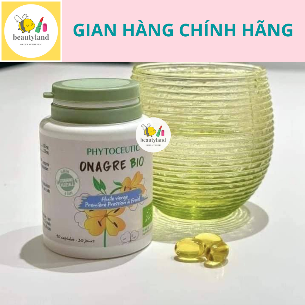 Tinh dầu hoa anh thảo hữu cơ Pháp Huile Onagre Bio Phytoceutic hàm lượng cao 1500mg hộp 90 viên