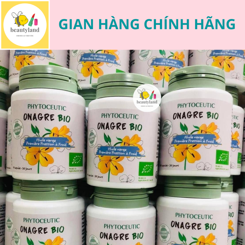 Tinh dầu hoa anh thảo hữu cơ Pháp Huile Onagre Bio Phytoceutic hàm lượng cao 1500mg hộp 90 viên