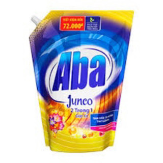 Nước giặt xả Aba Junco hương hoa túi 3,6kg màu vàng