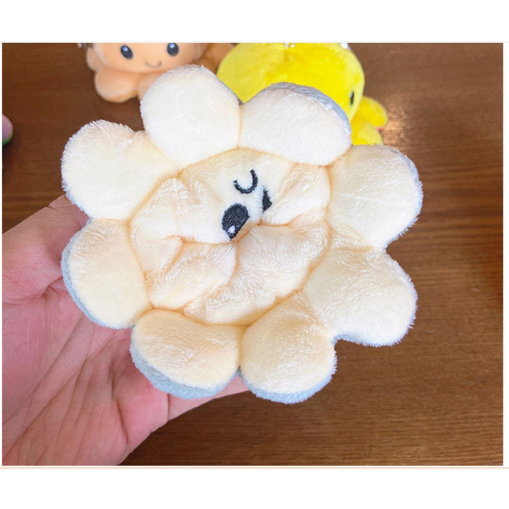 Móc Khóa Bạch Tuột Nhồi Bông Lật Mặt Thay Đổi Cảm Xúc Dễ Thương Thích Hợp Treo Túi Xách, Cặp, Móc Khoá Xe Máy, Chìa Khoá