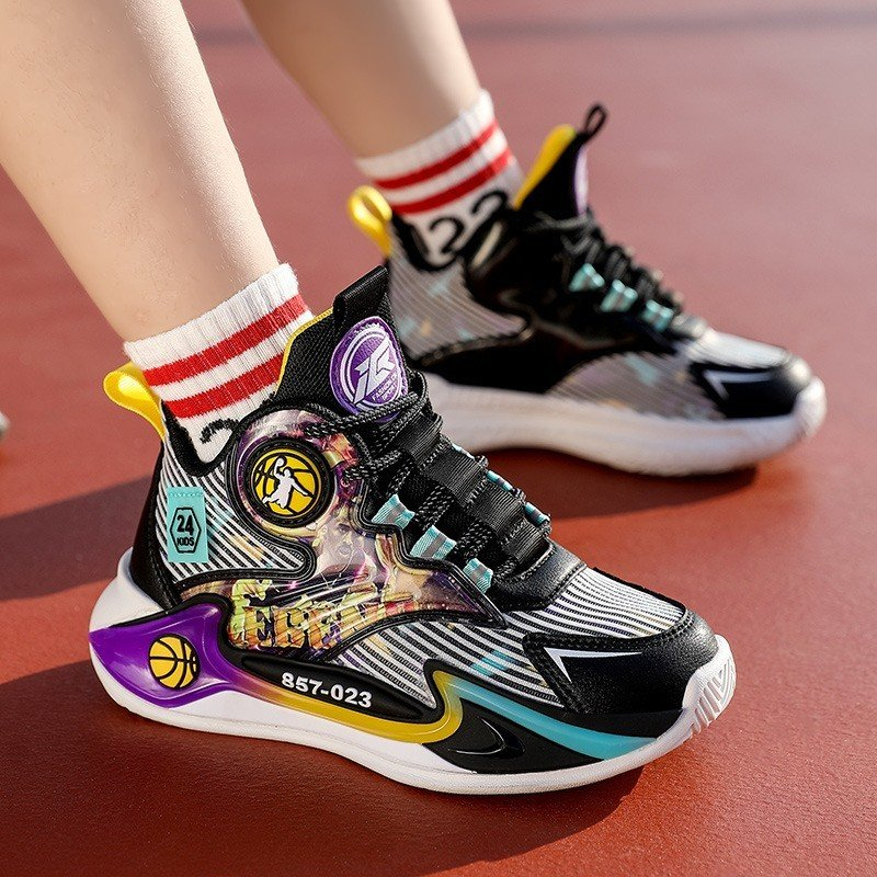 Giày thể thao mã YY253 cầu thủ bóng Rổ Hot 2023 Quảng Châu cao cấp cho bé trai bé gái từ 3 tuổi đến 15 tuổi