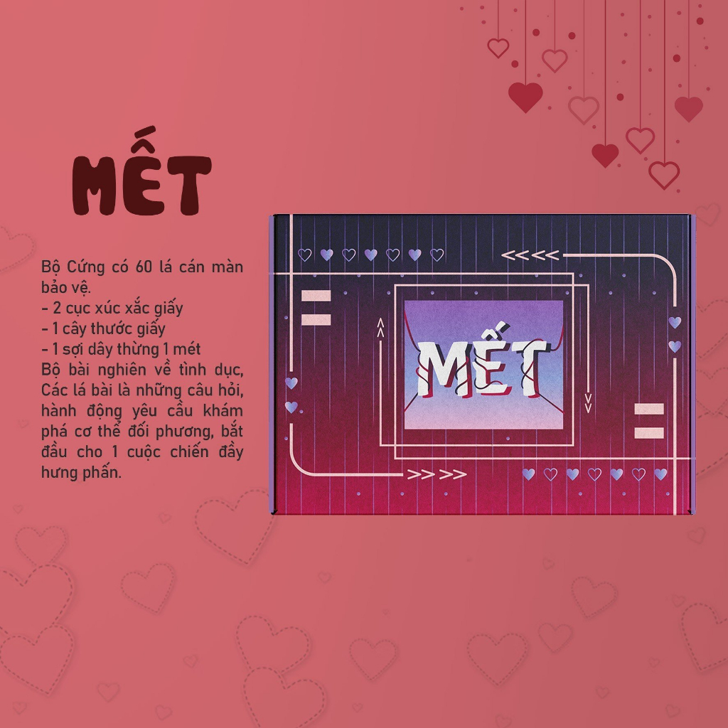 Bộ bài MẾT 60 lá, bộ bài khám phá đối phương đầy sự hưng phấn