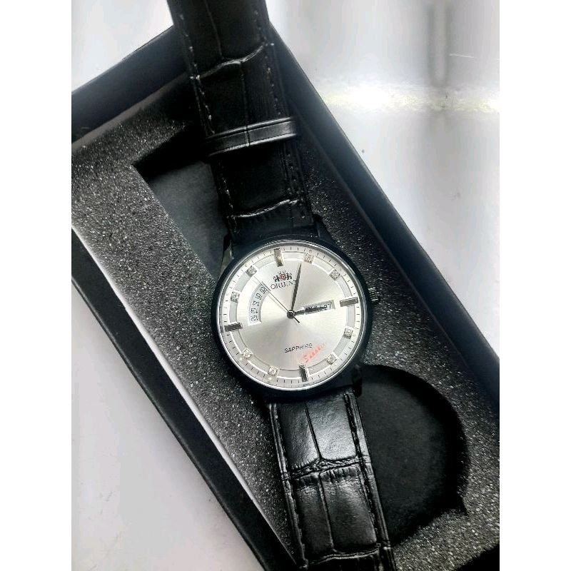 Đồng hồ Nam O.rient Dây Da Kính Sapphire Case 40mm
