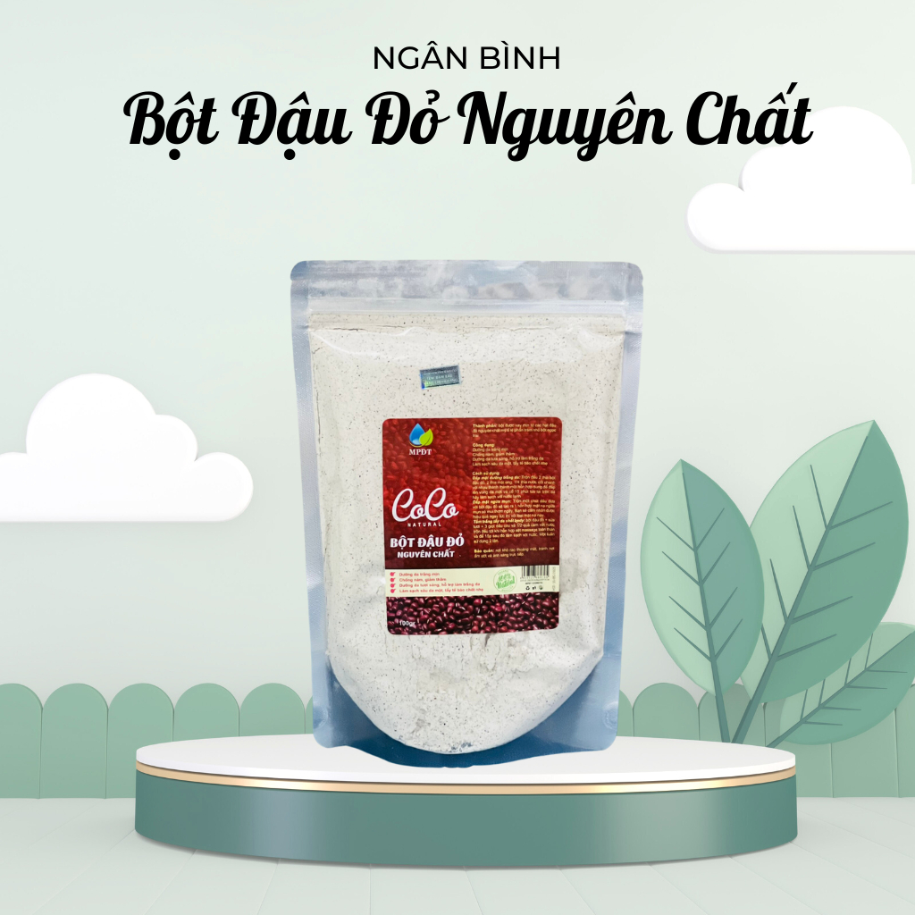 100gr Bột đậu đỏ nguyên chất dưỡng da trắng hồng, mềm mại