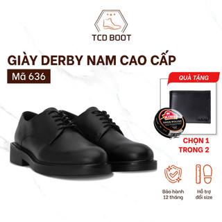 giầy da nam derby tăng cao mã 636