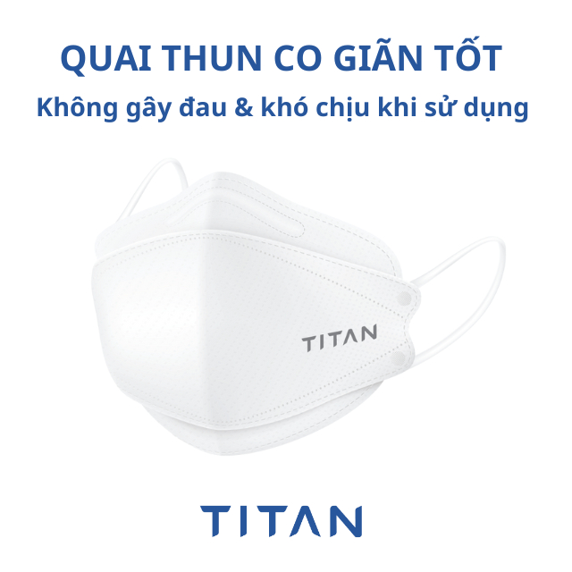 4D TiTan - Thùng 300 Cái Khẩu Trang Kháng Khuẩn Cao Cấp 4 Lớp