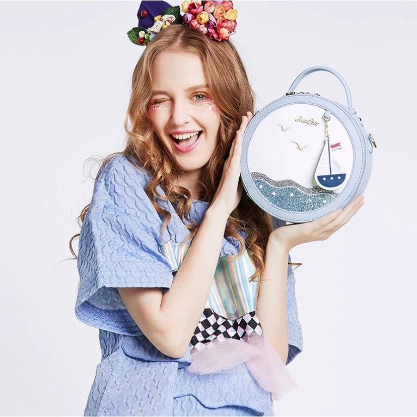 Túi phom tròn dễ thương Just Star ViAnh Store đi làm đi chơi 172866 172419 171277AA