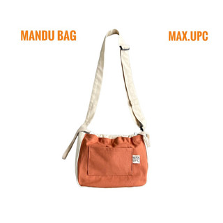 Túi Đeo Chéo “Mini Mandu Bag” Miệng Túi Dây Rút Vải Canvas