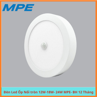 Đèn trần ốp nổi trần cảm ứng hồng ngoại thông minh tiết kiệm điện tròn mpe 12w-18w-24w