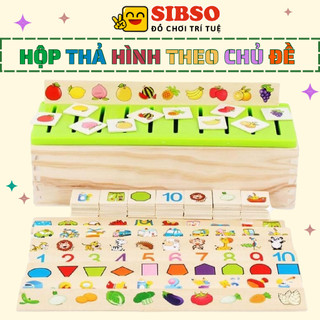 Hộp thả hình theo chủ đề c054 - đồ chơi trí tuệ