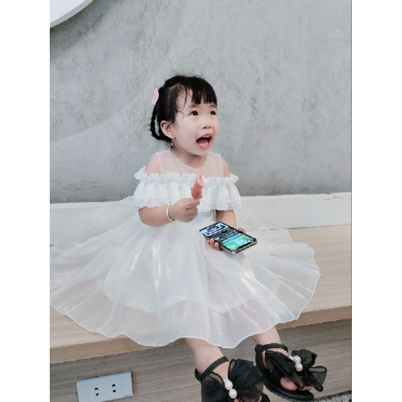 Váy Đầm Thiết Kế Công Chúa  2 Lớp Xinh Xắn Cho Bé Gái Mùa Hè Size Nhí Đại B18