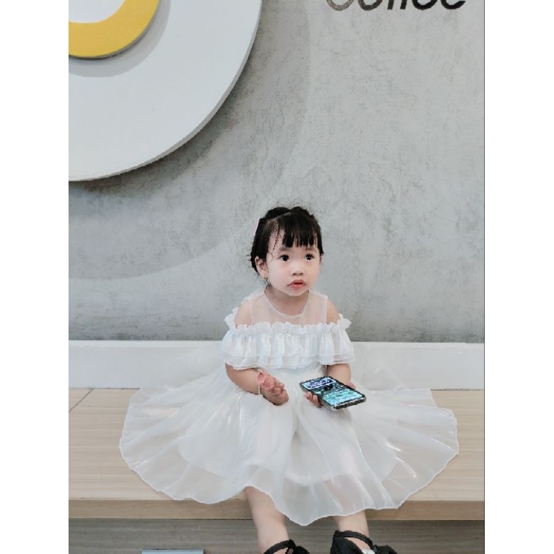 Váy Đầm Thiết Kế Công Chúa  2 Lớp Xinh Xắn Cho Bé Gái Mùa Hè Size Nhí Đại B18