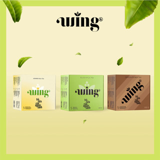 Trà sữa wings tự pha hộp hộp 5 set vị hồng trà và trà sữa wings nhài cocori
