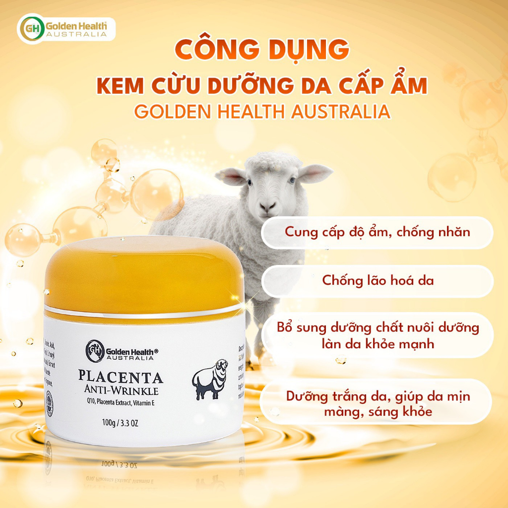 Kem cừu chống nhăn vitamin E 100g - Vitamin E 100g Golden Health Australia