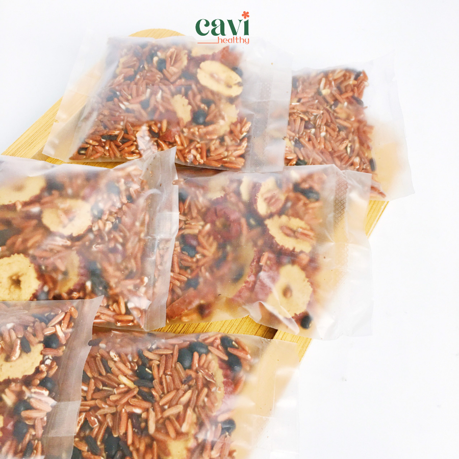 Trà Gạo Lứt Đậu Đen Táo Đỏ Hỗ Trợ Giảm Cân, Đẹp Da, Hỗ trợ Ngủ Ngon Túi 30 gram