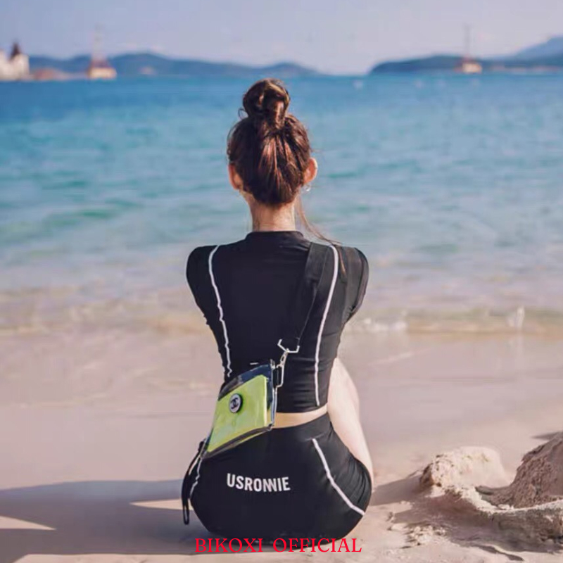 Bộ Đồ Bơi Nữ Bikoxi Tay Dài Dáng Thể Thao Ôm Body