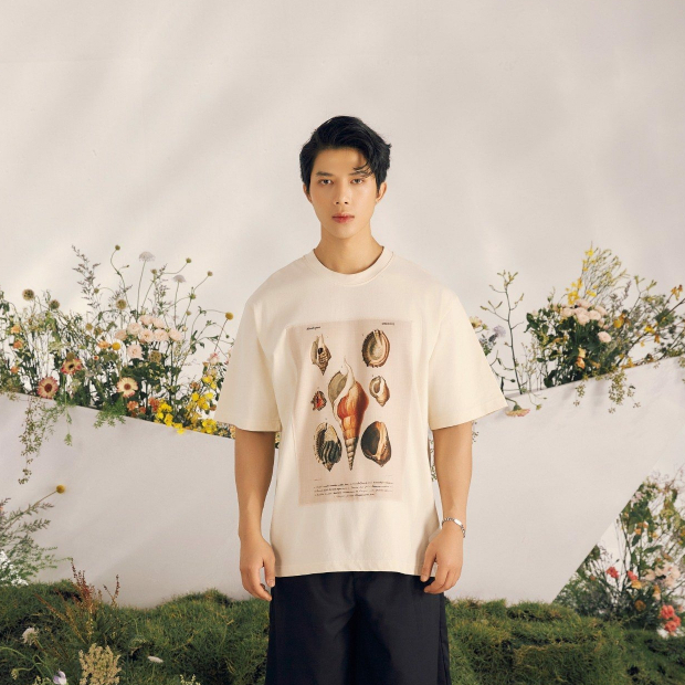 BLANKESPACE Áo Thun Tay Ngắn Snail Tee Vải Cotton Thời Trang Nam Nữ Unisex