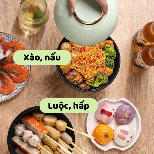 Bát Điện Đa Năng, Ca Nấu Mì Nắp Dạng Bát Đựng Siêu Hot, Công Suất 3500W Có Bảo Hành