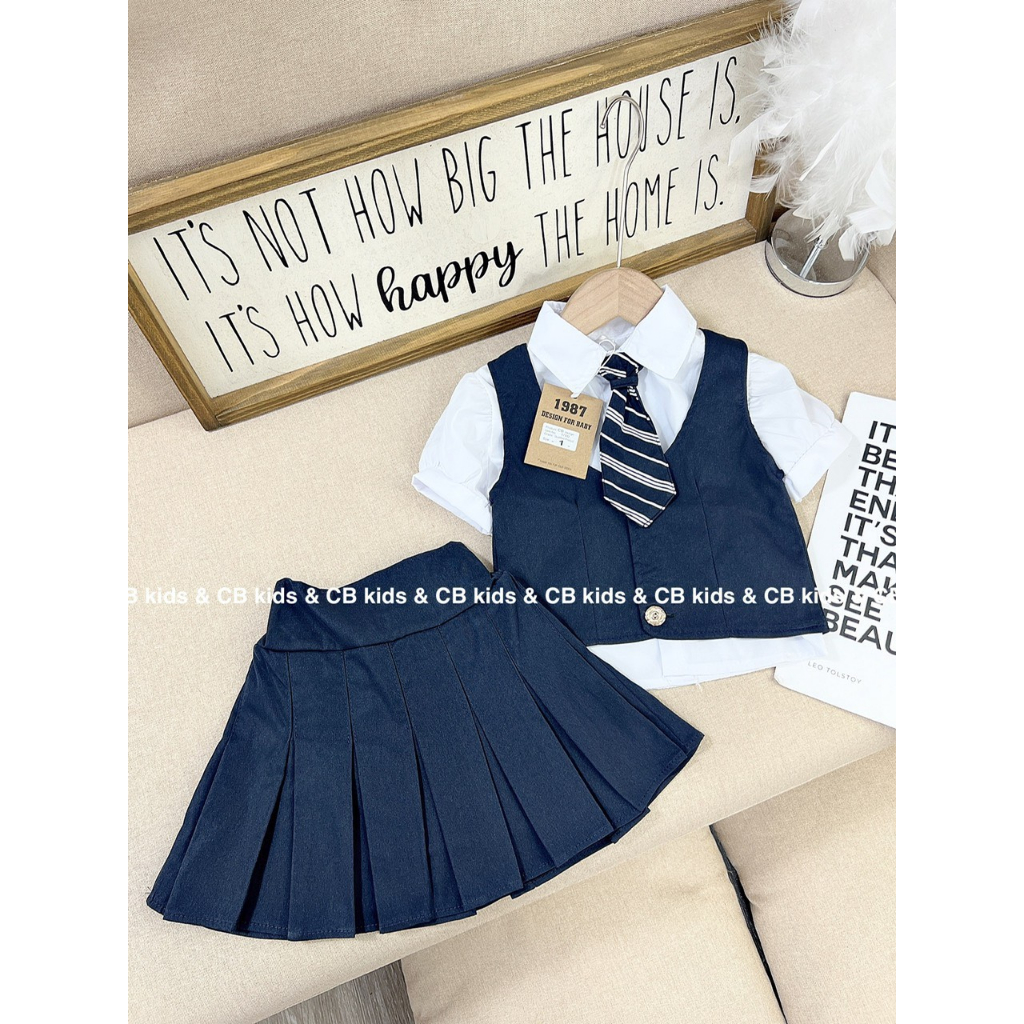 SET VÁY HOC SINH 3 CHI TIẾT KÈM CÀ VẠT