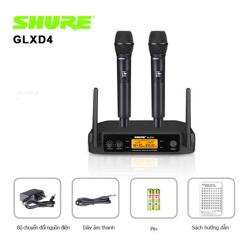 Micro không dây cao cấp,GXLD4 microphone wireless,micro hát karaoke không dây chống hú