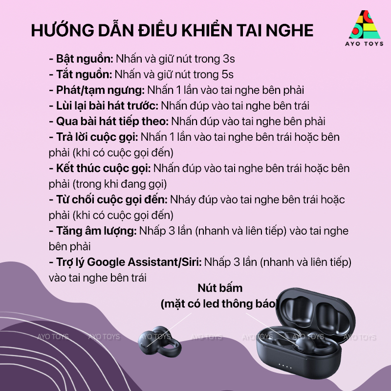 Tai Nghe Không Dây Bluetooth Kinyo i20, Dẫn Truyền Âm Qua Xương Có Micro - Thiết Kế Sáng Tạo - Pin Lên Đến 50h