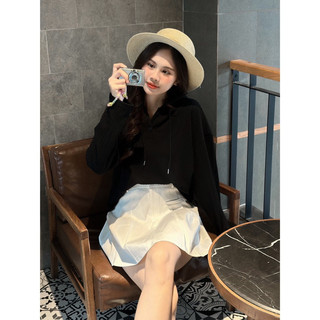 [RÁCH STORE] Áo thun nón tay dài - 0161 - trơn - 2 nút