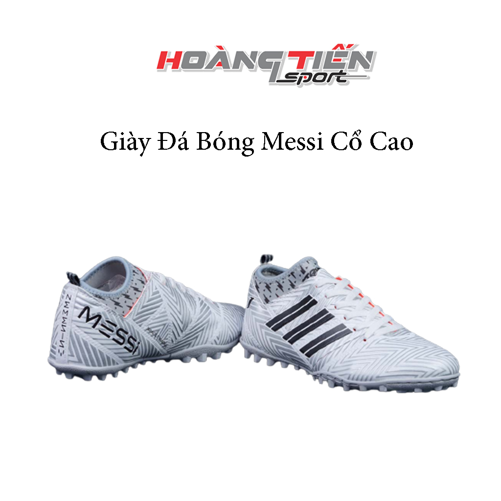 Giày Đá Bóng Messi cổ cao xám