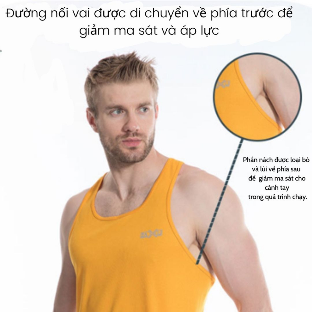 Áo ba lỗ thể thao Unisex co giãn và thấm hút mồ hôi.