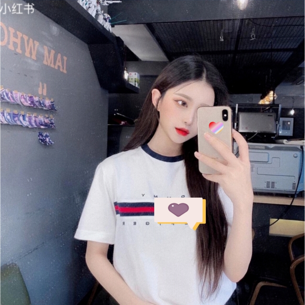 Áo thun mùa hè Tô mì thêu thời trang nam nữ hot trend áo phông nam nữ tôm mì thêu