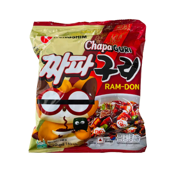 Lốc 5 Gói Mì Tương Đen Chapaguri Ram-don Nongshim gói 140g