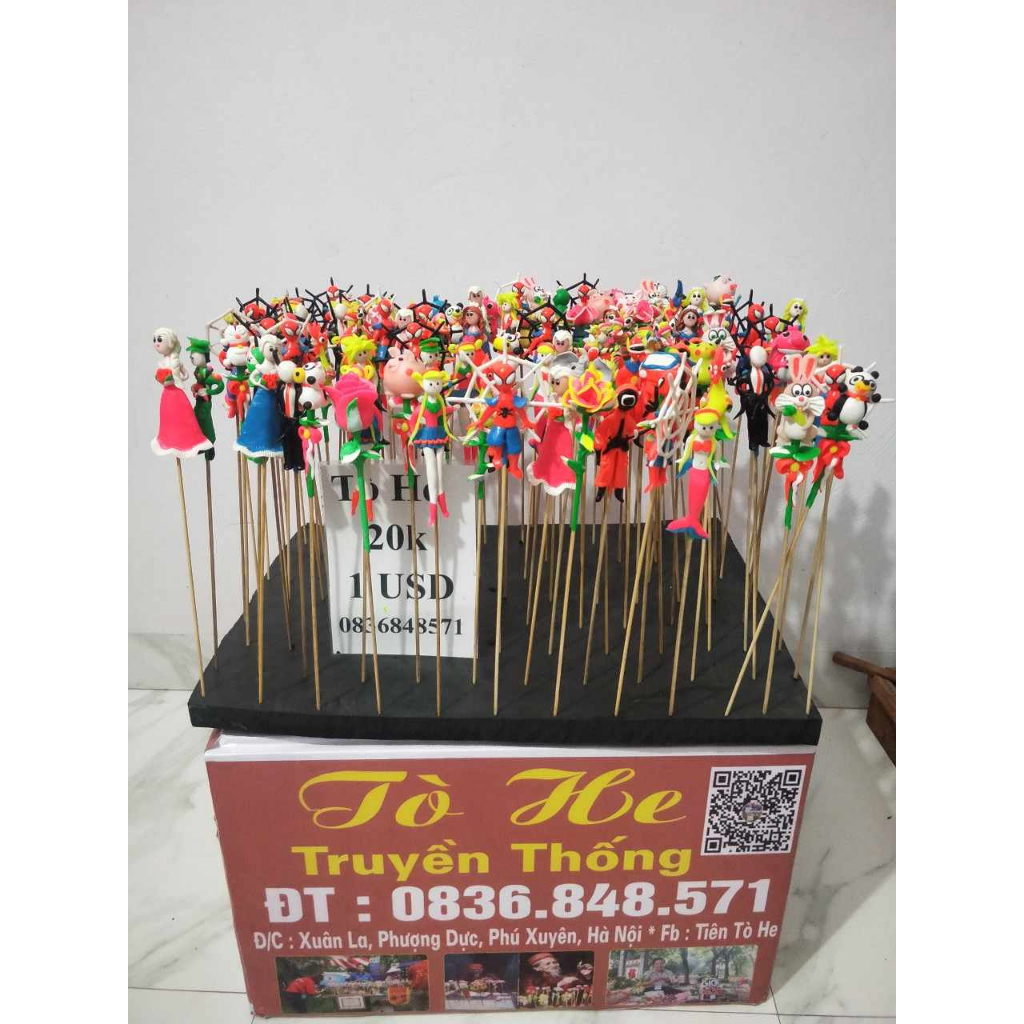 Tò he truyền thống đồ chơi dân gian tuổi thơ làm từ bột gạo an toàn cho trẻ nhỏ.