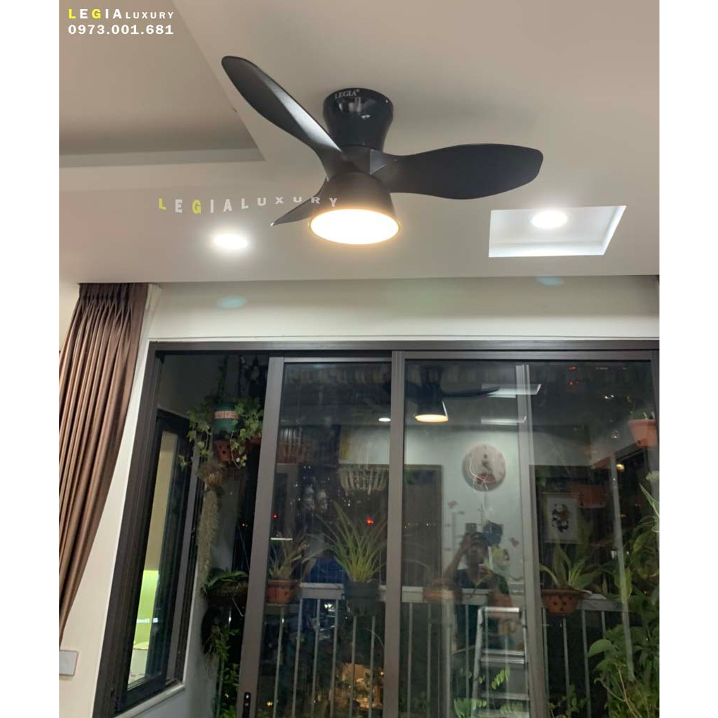Quạt Trần Mini Cổ Ngắn LÊ GIA LGFAN736D - Chiều Cao 28cm - Sải Cánh 84cm - Bảo Hành 2 Năm