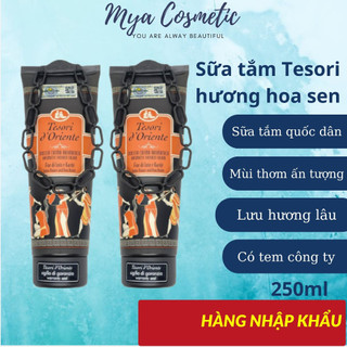 Sữa Tắm Nước Hoa Tesori D`Oriente Hammam Dạng Tuýp 250ml Chai Xích Italia Cao Cấp Chính Hãng Hoa Sen
