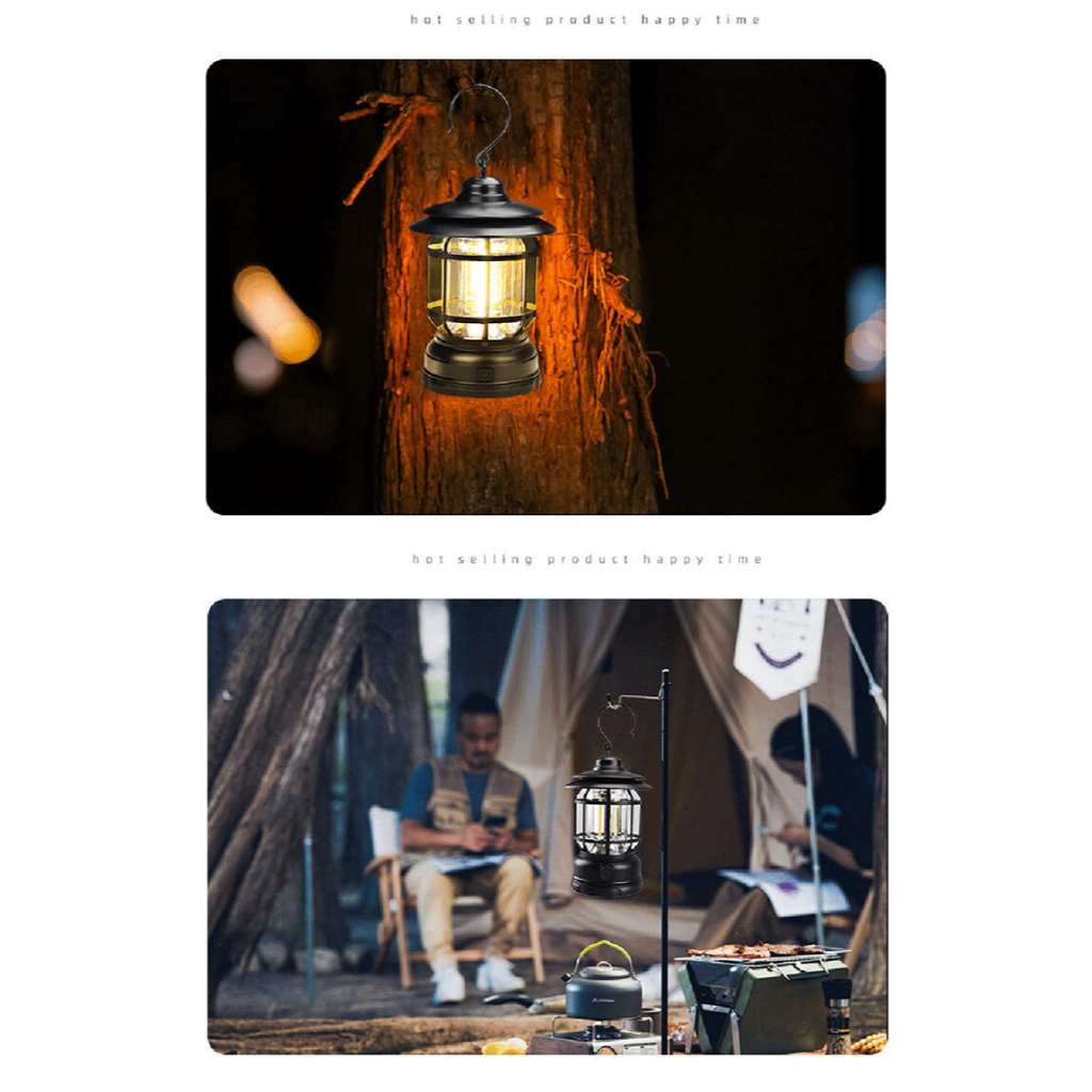 Đèn Cắm Trại, Dã Ngoại, Đèn Bão Măng Xông Công Suất 5W Tích Điện Siêu Tiện Lợi