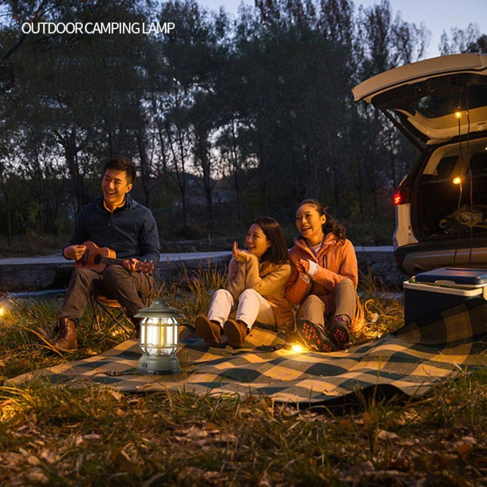 Đèn Cắm Trại, Dã Ngoại, Đèn Bão Măng Xông Công Suất 5W Tích Điện Siêu Tiện Lợi