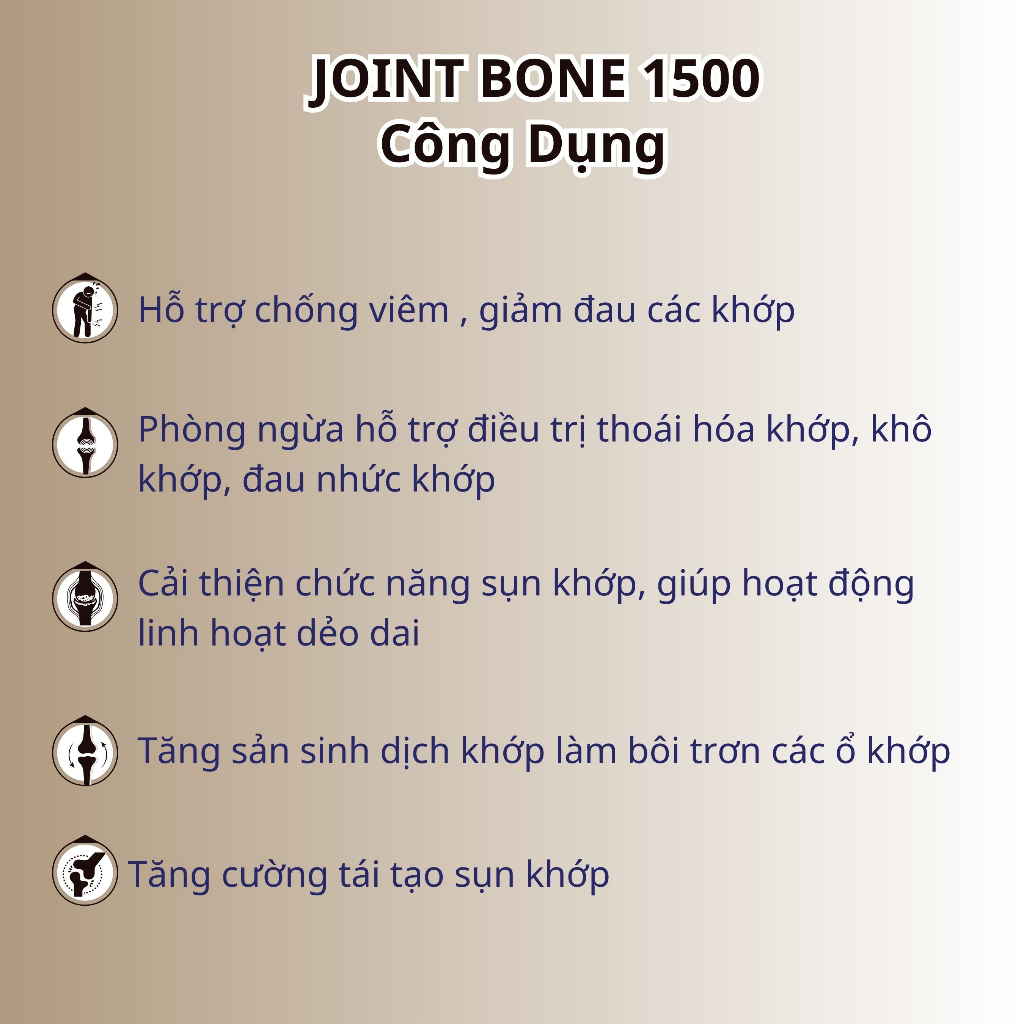 Viên Uống Bổ Khớp NUTRIONELIFE Joint Bone 1500 Bổ Sung Glucosamine Giảm Đau,Thoái Hóa Khớp, Tăng Cường Dịch Khớp 60 Viên