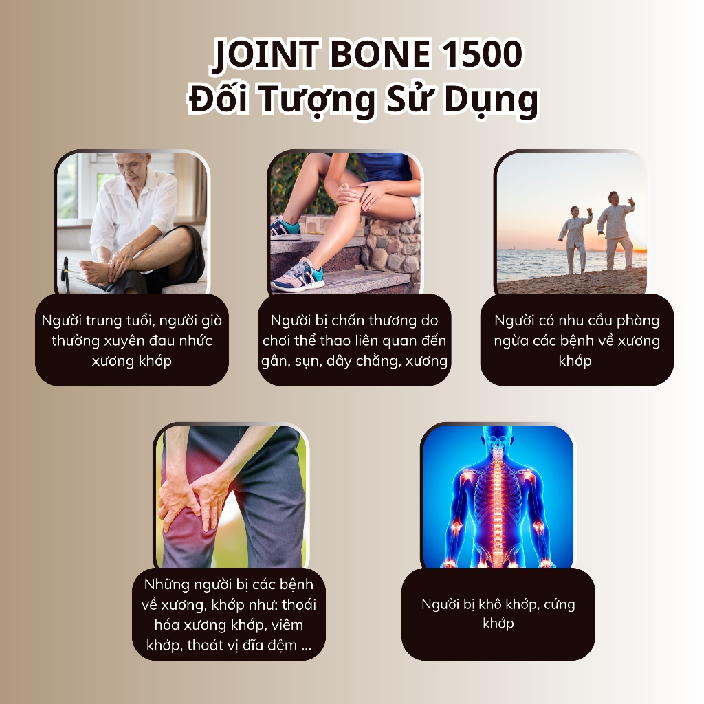 Viên Uống Bổ Khớp NUTRIONELIFE Joint Bone 1500 Bổ Sung Glucosamine Giảm Đau,Thoái Hóa Khớp, Tăng Cường Dịch Khớp 60 Viên